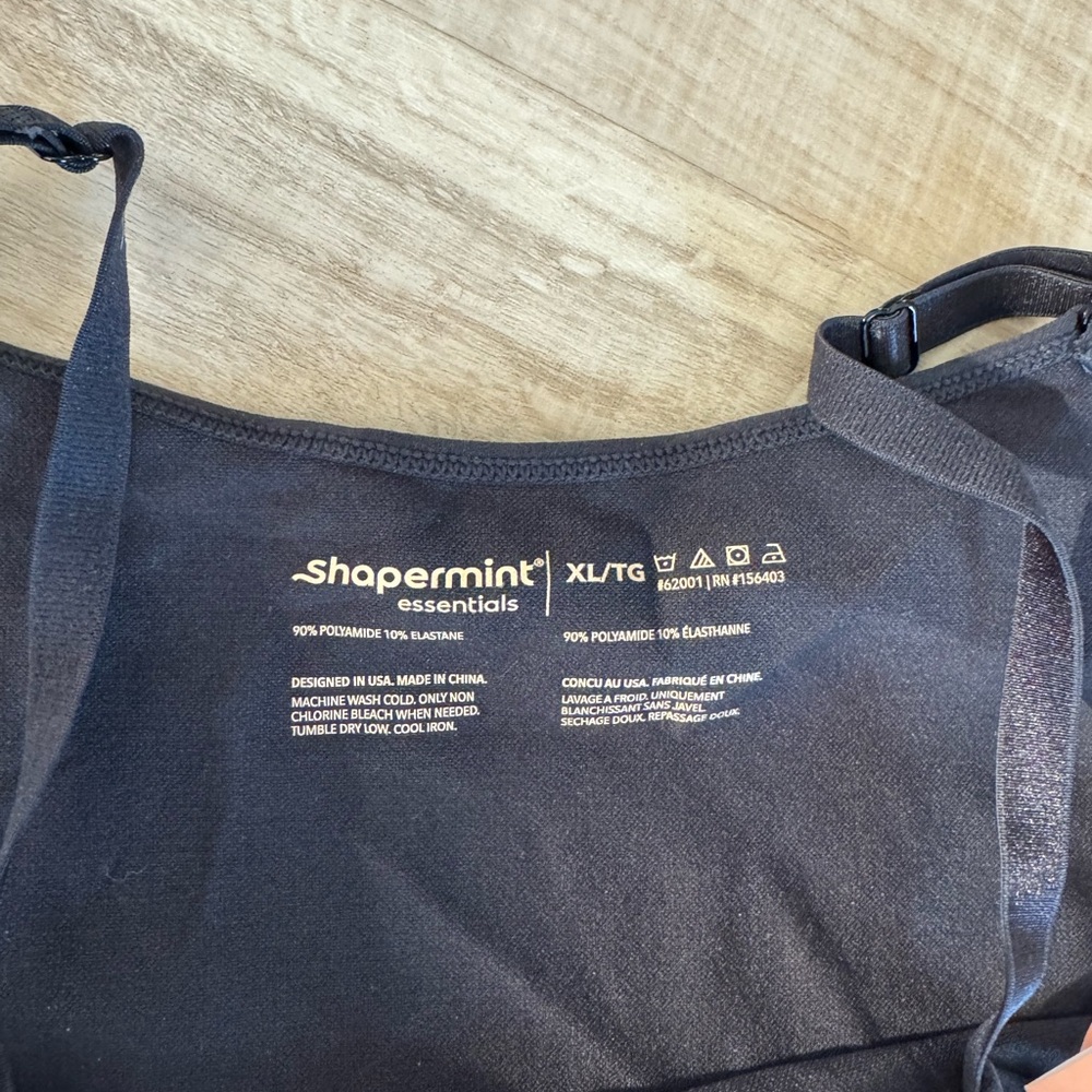 Shapermint Black Camisole Tank Top - Picture 3 of 4